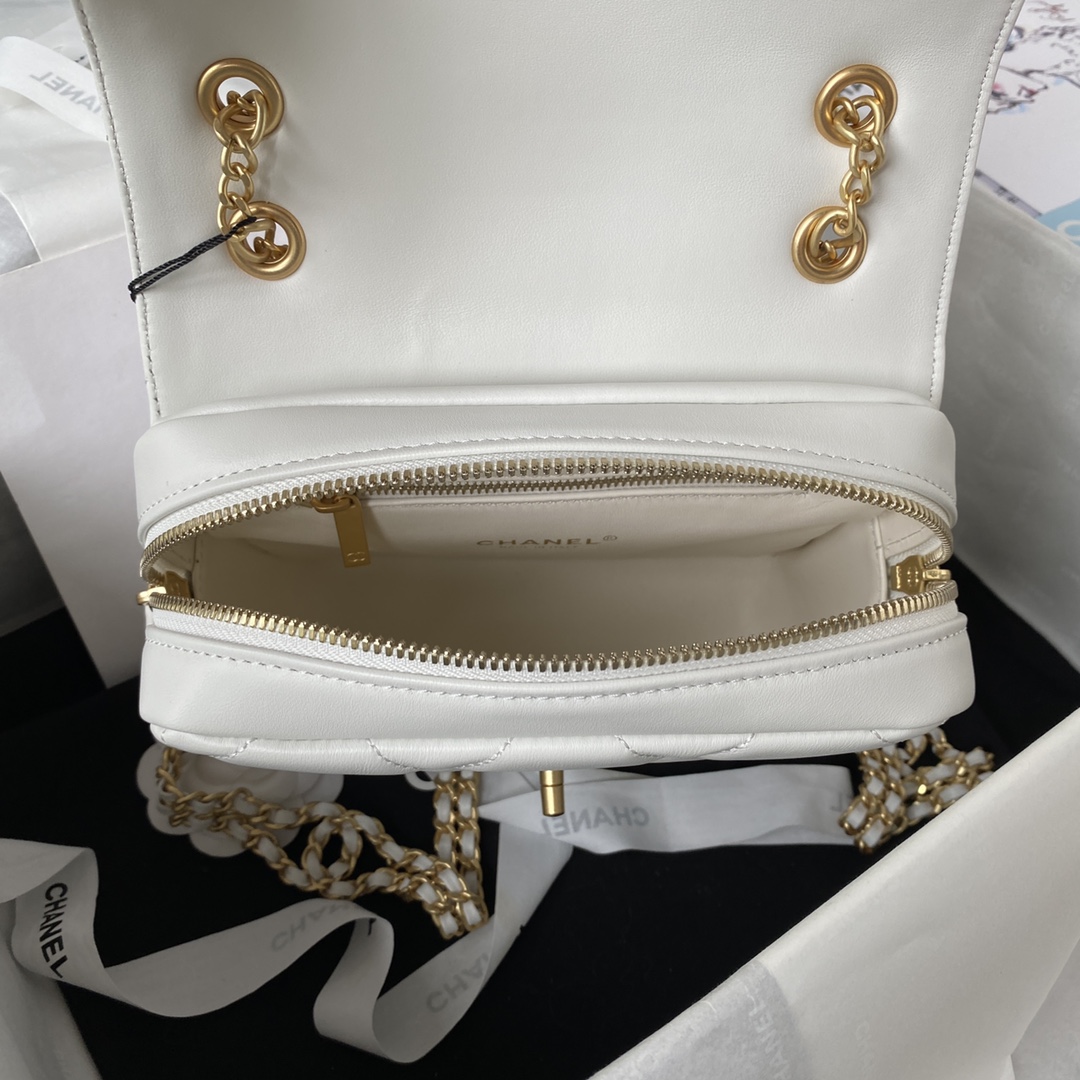 Lambskin Mini Backpack AS3884 White